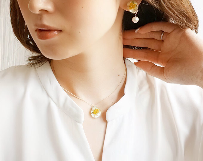 mimosa-bouquet-jewelry-set E