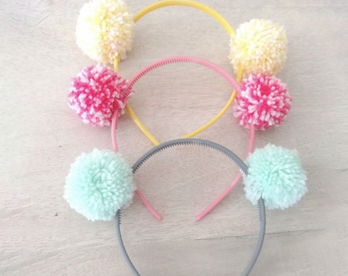 handmade-pompom-headband