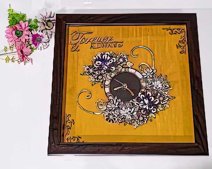 quilling-wall-clock