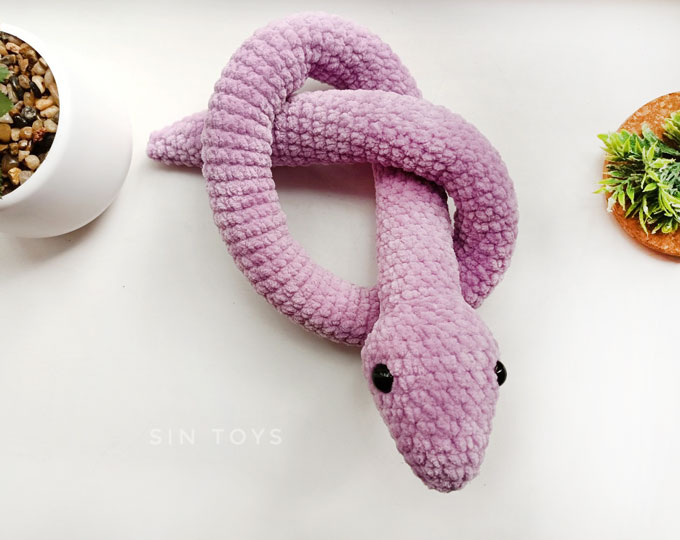 crochet-purple-plush-snake-snake B