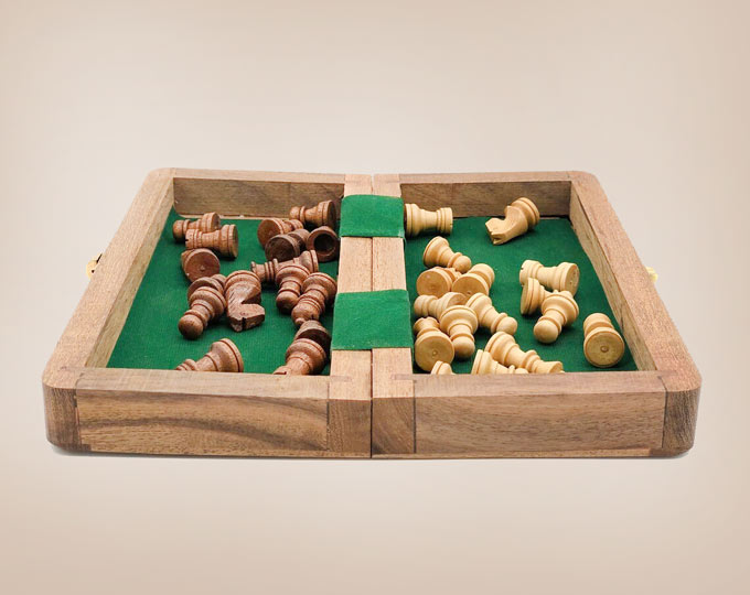 7-Wooden-Handmade-Chess-Set-Woode B